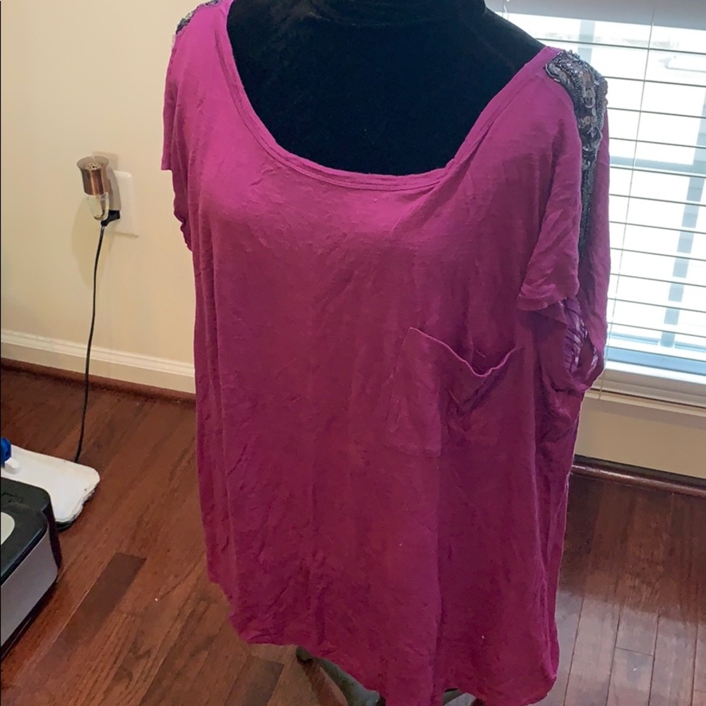 Military Inspired Top sz. XL by Allen B. Schwartz